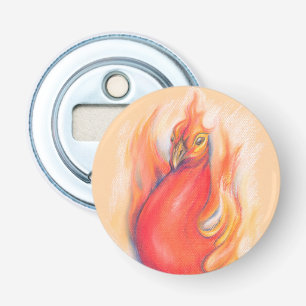 Décapsuleur Phoenix dans l'art de pastel de flammes