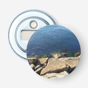 Décapsuleur Photo de Deep Blue Atlantic Ocean Rocky Cliff