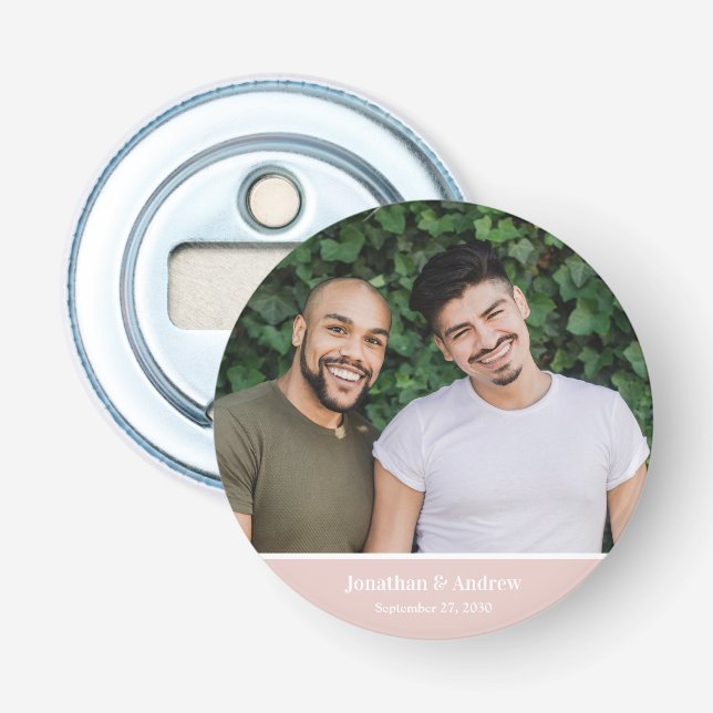 Décapsuleur Photo de mariage LGBTQ (Devant)