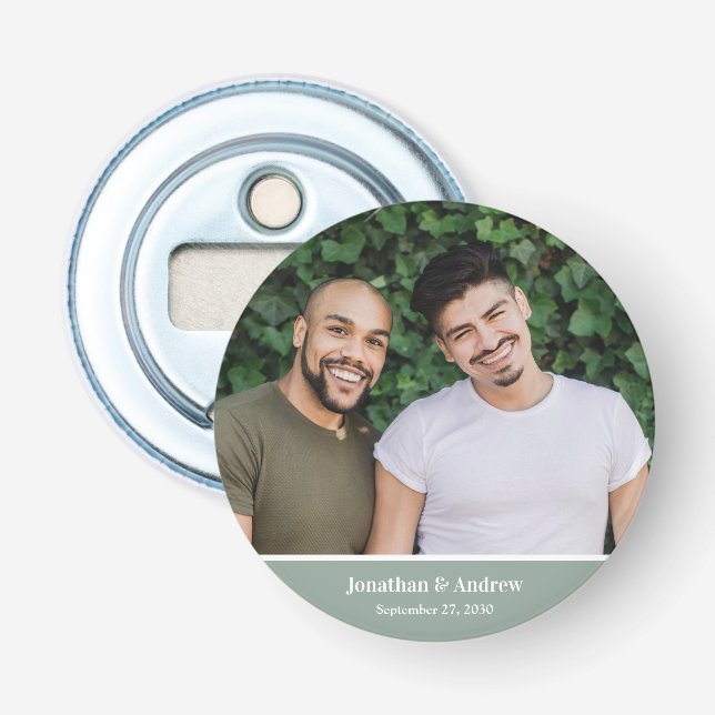 Décapsuleur Photo de mariage LGBTQ (Devant)