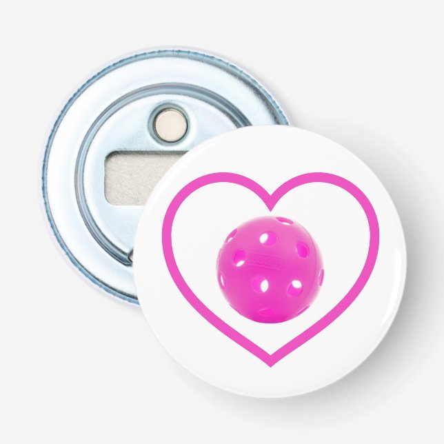 Décapsuleur Pickleball amour pink pickball sport rose (Devant)