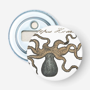 Décapsuleur Pieuvre Kraken Antique Faune Marine Côtière