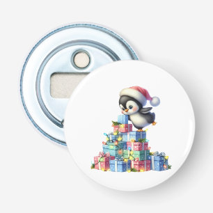 Décapsuleur Pingouin de Noël mignon avec carte cadeau et lumiè
