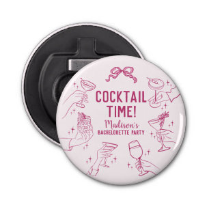 Décapsuleur Pink Cocktail Party Bachelorette Envelope Favorise