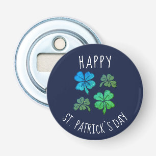 Décapsuleur Pink Lucky Shamrock Clover Joyeux St. Patrick's da