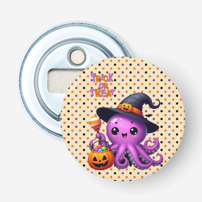 Décapsuleur Pique ou traitement Halloween à la pieuvre (Devant)