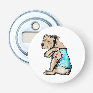 Décapsuleur Pitbull Chien I Love Papa Tattoo drôle Famille