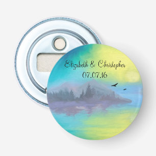 Décapsuleur Pittoresque Mountain Lake Landscape Wedding Favor