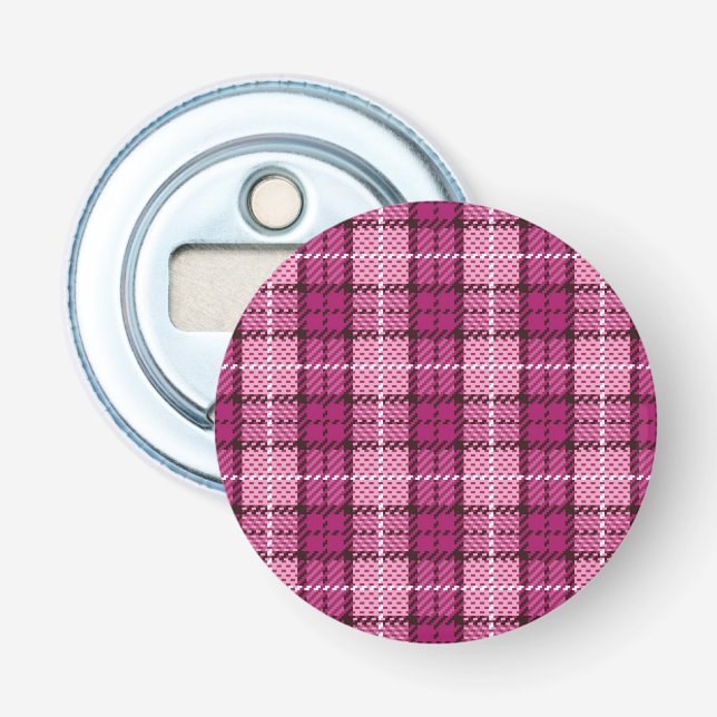 Décapsuleur Pixel Plaid_Magenta-Black (Devant)