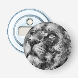 Décapsuleur Placid Lion Face Argent