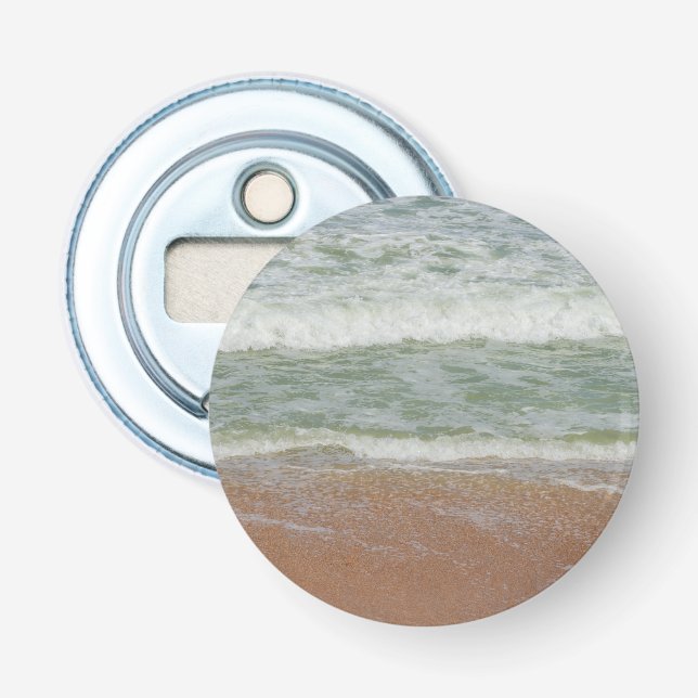 Décapsuleur Plage Photo Océan Nautique Mer Sable Vagues Été (Devant)