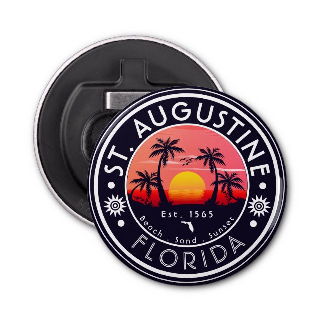 Décapsuleur Plage St Augustine Floride Coucher de soleil Plage (Devant)