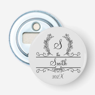 Décapsuleur Plaque personnalisée avec nom de famille