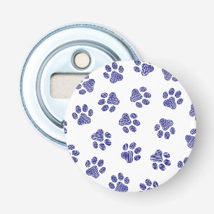 Décapsuleur Poches de Doodle, Paws de Chien, Paws Bleus de Mar