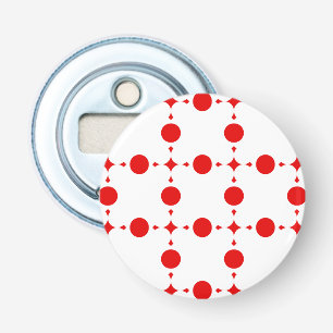 Décapsuleur Pois rouges, Motif à points polka, points, pointil