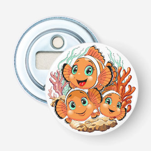 Décapsuleur Poisson clown Dessin animé Mignon Famille Sous l'e
