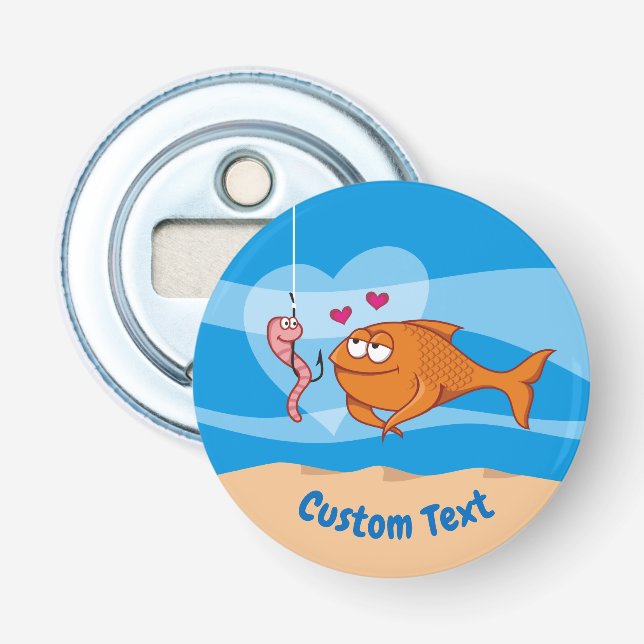 Décapsuleur Poisson et appât dans Love Bottle Opener (Devant)