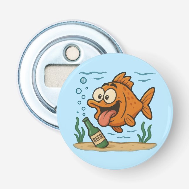 Décapsuleur Poisson et bière (Devant)