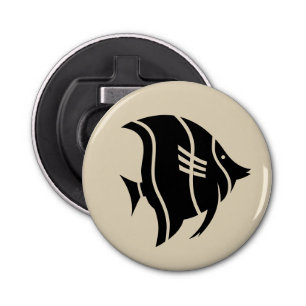 Décapsuleur poissons rayés nautiques amusants