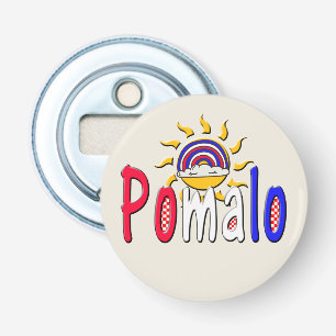 Décapsuleur Pomalo – Détente croate avec soleil et arc-en-ciel