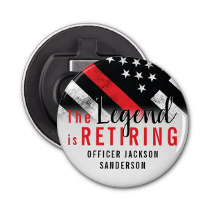 Décapsuleur Pompier Retraite Ligne Rouge Flag Flaman