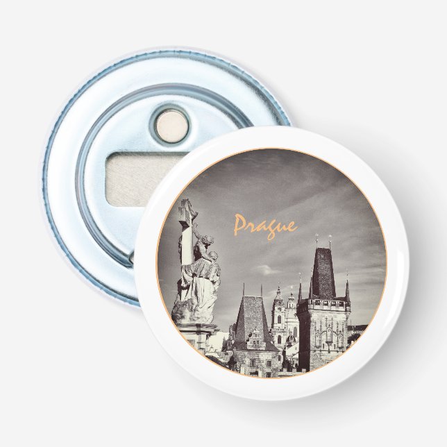 Décapsuleur Pont Prague & Charles, Christ, Château / Czechia (Devant)