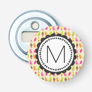 Décapsuleur Popsicles et crème glacée Monogramme personnalisé
