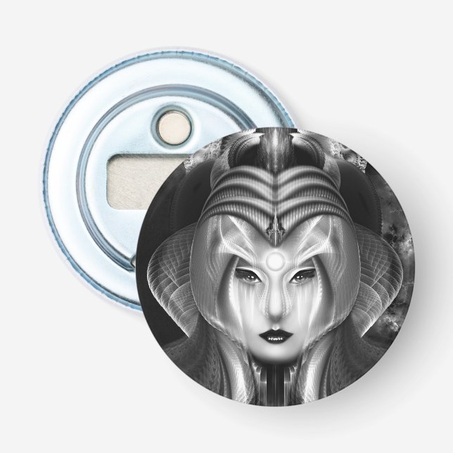 Décapsuleur Portrait Cyiria Midnight Bright Rnd Bottle Opener (Devant)