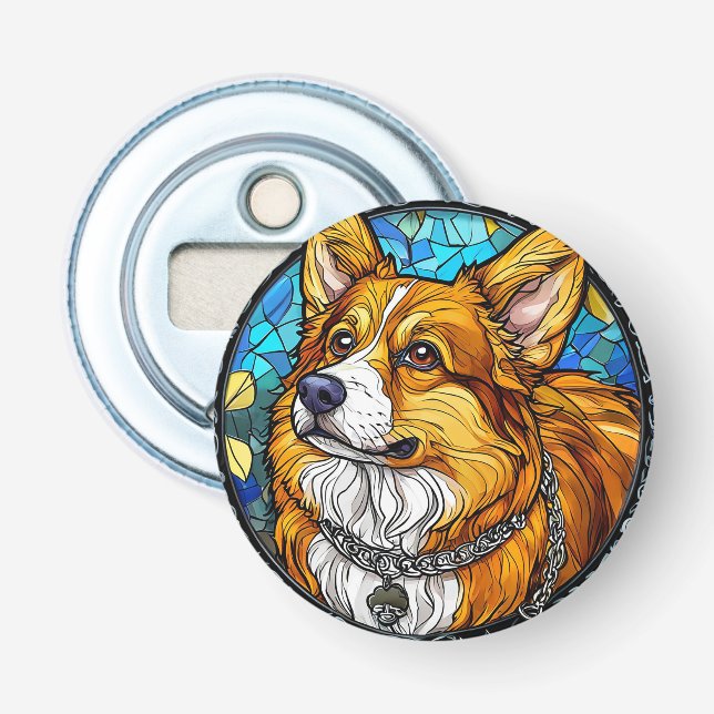 Décapsuleur Portrait de chien Corgi (Devant)