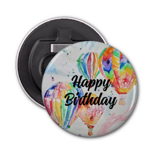 Décapsuleur Poster d'art de peinture à l'aquarelle de ballon c