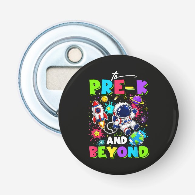 Décapsuleur Premier jour de pré-maternelle astronaute espace r (Devant)