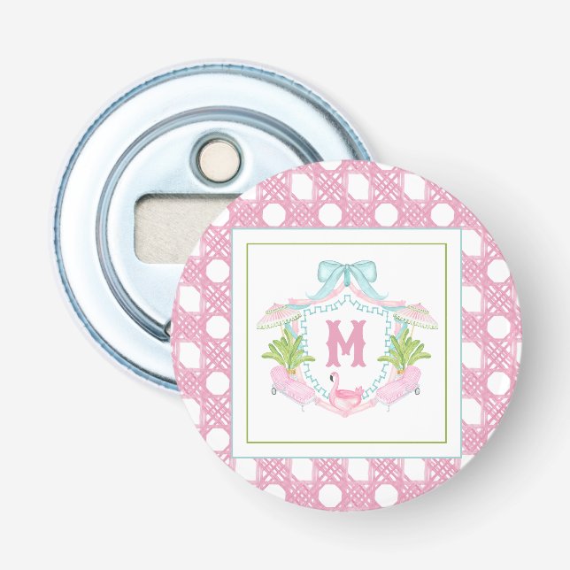 Décapsuleur Preppy Palm Beach Monogram Crest (Devant)