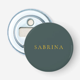 Décapsuleur Professionnel minimaliste Nom moderne Dusty Green