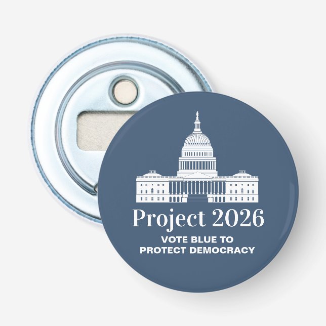 Décapsuleur Projet 2026 Vote pour la démocratie (Devant)
