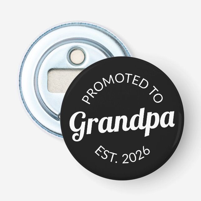 Décapsuleur Promu À Grand-Père Est. 2026 I (Devant)