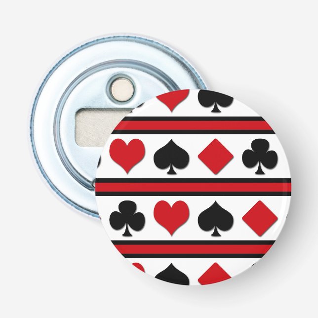 Décapsuleur Quatre combinaisons de cartes (Devant)