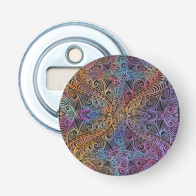 Décapsuleur Rainbow Kaleidoscope Mandala (Devant)