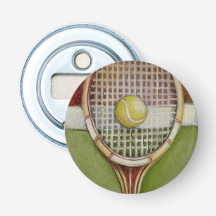 Décapsuleur Raquette de tennis avec la boule s'étendant sur l