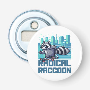 Décapsuleur Raton laveur radical skateboardeur urbain
