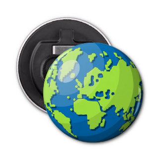 Décapsuleur Realistic 3D Globe Design Earth Planet Art
