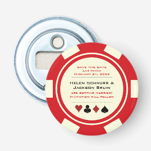 Décapsuleur Red Las Vegas Casino Poker Chip Enregistrer La Dat