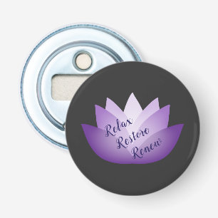 Décapsuleur Relax Restaurer Renouveler Purple Lotus Flower