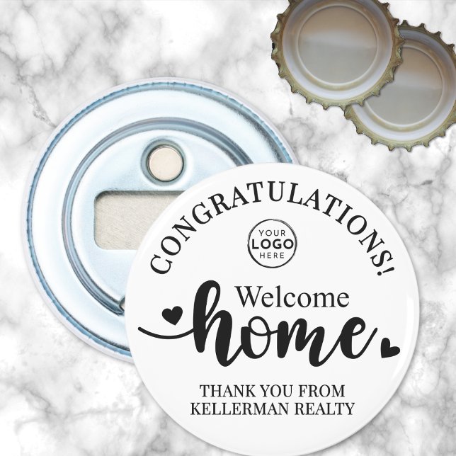 Décapsuleur Remerciement pour une nouvelle maison pour l'immob (Real Estate Thank You New Home Bottle Opener )