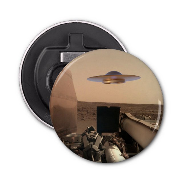 Décapsuleur Rencontre avec la soucoupe UFO Alien Mars InSight (Devant)