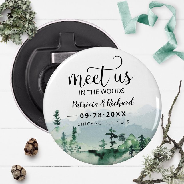 Décapsuleur Rencontrons-nous dans les bois Mariage en plein ai (Créateur téléchargé)