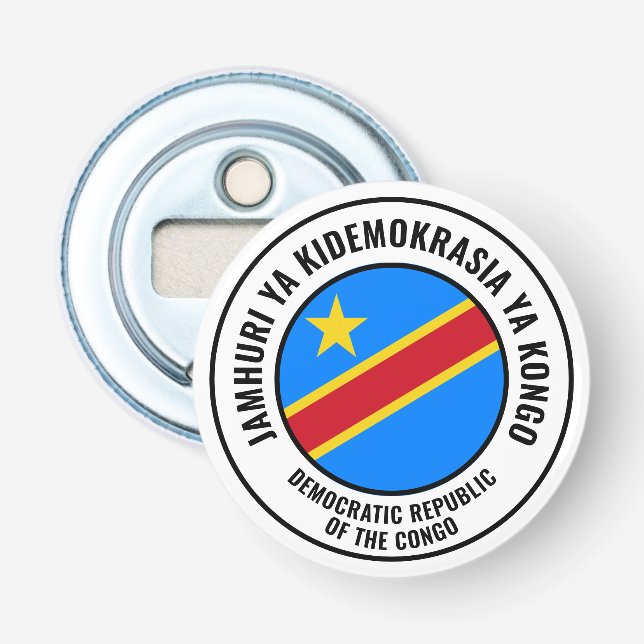 Décapsuleur République démocratique du Congo Drapeau magnifiqu (Devant)