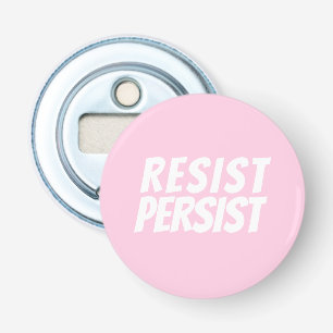 Décapsuleur "Resist Persist" rose pâle blanc