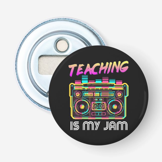 Décapsuleur Retour à l'école Rétro Enseigner est mon truc 80s (Devant)