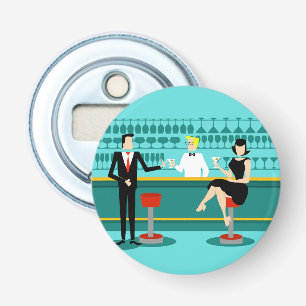 Décapsuleur Rétro ouvreur de bouteille de bouton de salon de