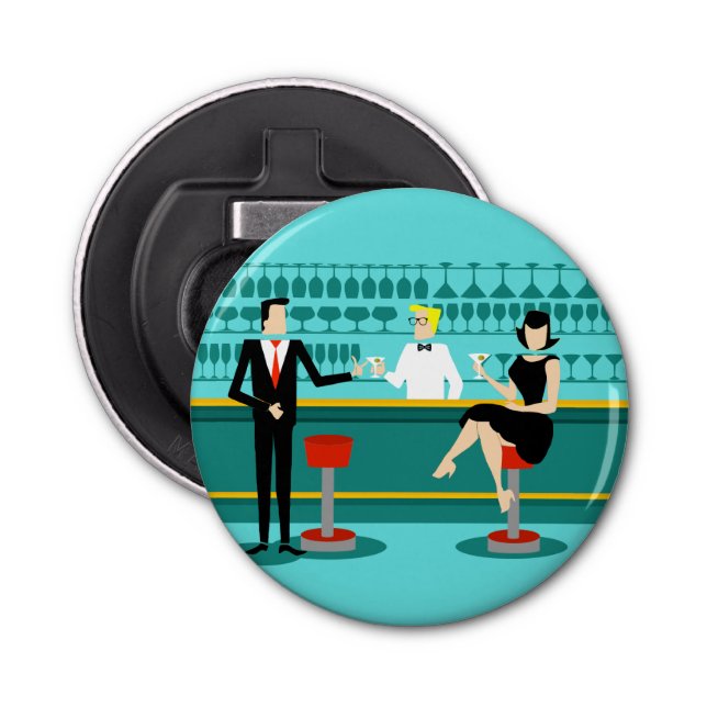 Décapsuleur Rétro ouvreur de bouteille de bouton de salon de (Devant)